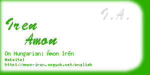 iren amon business card